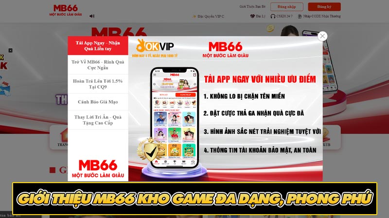 Giới thiệu MB66 Kho game đa dạng, phong phú