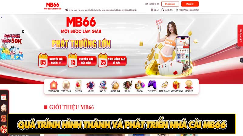 Quá trình hình thành và phát triển nhà cái MB66